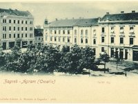 Ilički trg (Mali plac, današnji Britanski trg) 1900. godine